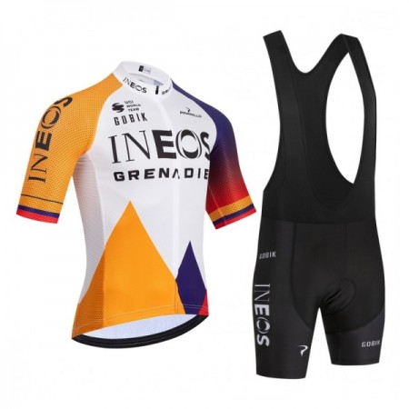 Cykeltøj + Cykelshorts 2026 INEOS Grenadiers Colombia Champion Hvid Cykeltøj + Cykelshorts 2026 INEOS Grenadiers Colombia Champion Hvid