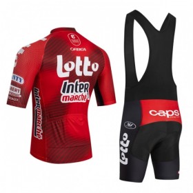 Cykeltøj + Cykelshorts 2026 Lotto Intermarche Rød