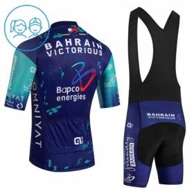 Cykeltøj + Cykelshorts Børn 2026 Bahrain Victorious Blå