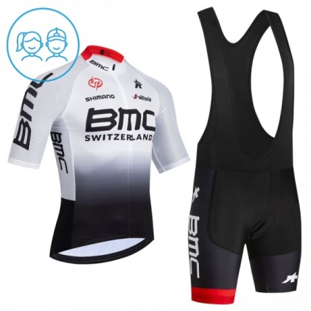 Cykeltøj + Cykelshorts Børn 2026 BMC Switzerland Hvid