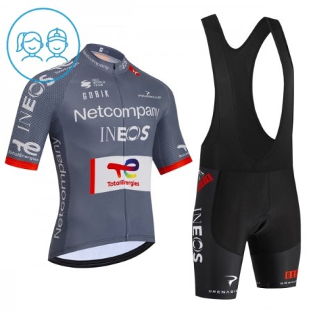 Cykeltøj + Cykelshorts Børn 2026 Netcompany Ineos Gray 