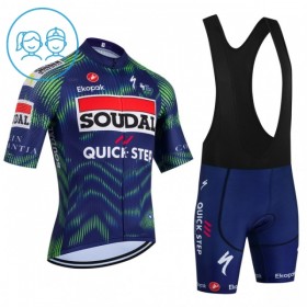 Cykeltøj + Cykelshorts Børn 2026 Soudal Quick Step Blå