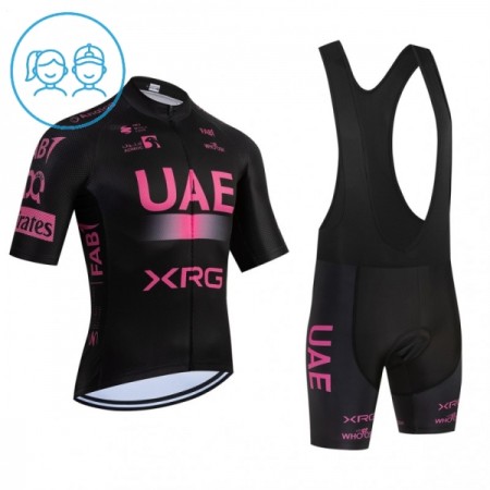 Cykeltøj + Cykelshorts Børn 2026 UAE Team Emirates XRG Lyserød
