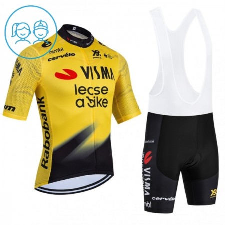 Cykeltøj + Cykelshorts Børn 2026 Visma Lease A Bike Gul Cykeltøj + Cykelshorts Børn 2026 Visma Lease A Bike Gul
