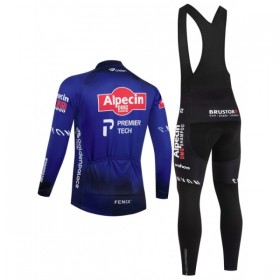 Cykeltøj Langærmet + Bib Cykelbukser 2026 Alpecin Premier Tech Blå