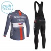 Cykeltøj Langærmet + Bib Cykelbukser Børn 2026 Netcompany Ineos Gray 