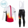 Cykeltøj Langærmet + Bib Cykelbukser Børn 2026 Redbull Factory Hvid