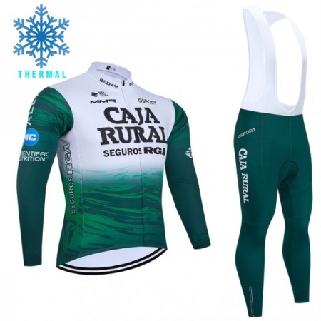 Cykeltøj Langærmet + Bib Cykelbukser Vinter 2026 Caja Rural Seguros RGA Grøn Cykeltøj Langærmet + Bib Cykelbukser Vinter 2026 Caja Rural Seguros RGA Grøn
