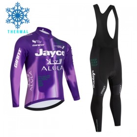 Cykeltøj Langærmet + Bib Cykelbukser Vinter 2026 Jayco Alula Purple