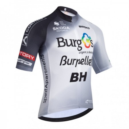 Cykeltrøje 2026 Burgos Burpellet BH Hvid Cykeltrøje 2026 Burgos Burpellet BH Hvid