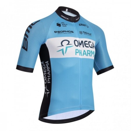Cykeltrøje 2026 Omega Pharma Blå Cykeltrøje 2026 Omega Pharma Blå