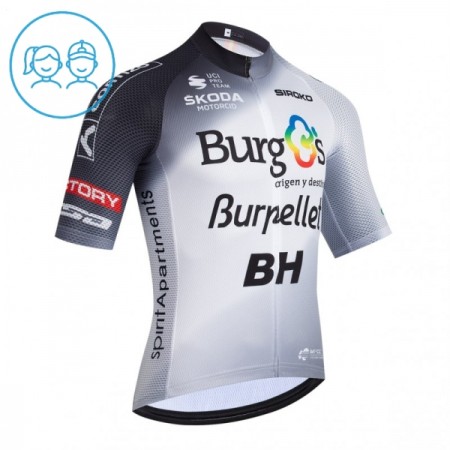 Cykeltrøje Børn 2026 Burgos Burpellet BH Hvid