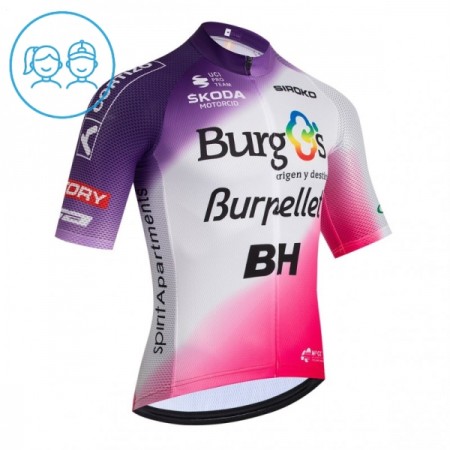 Cykeltrøje Børn 2026 Burgos Burpellet BH Rød Cykeltrøje Børn 2026 Burgos Burpellet BH Rød