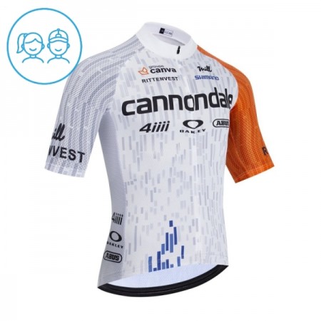 Cykeltrøje Børn 2026 Cannondale Hvid