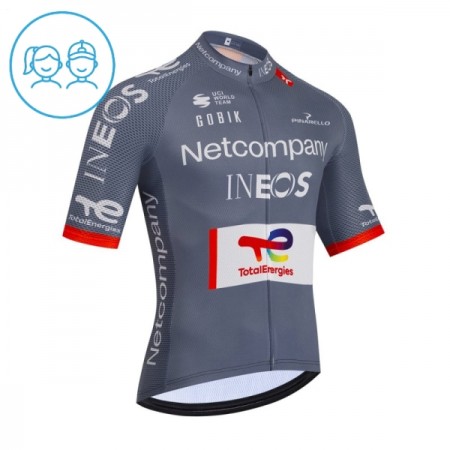 Cykeltrøje Børn 2026 Netcompany Ineos Gray Cykeltrøje Børn 2026 Netcompany Ineos Gray