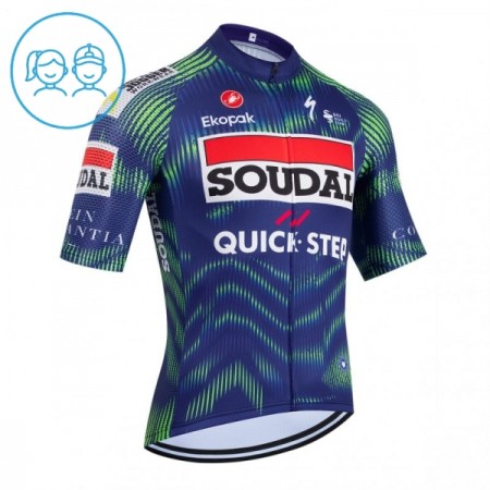 Cykeltrøje Børn 2026 Soudal Quick Step Blå Cykeltrøje Børn 2026 Soudal Quick Step Blå