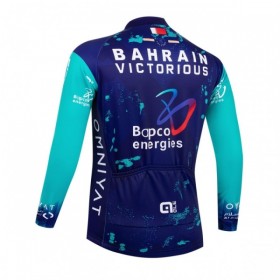 Cykeltrøje Langærmet 2026 Bahrain Victorious Blå