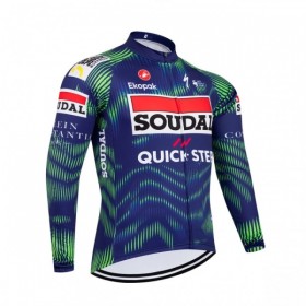Cykeltrøje Langærmet 2026 Soudal Quick Step Blå
