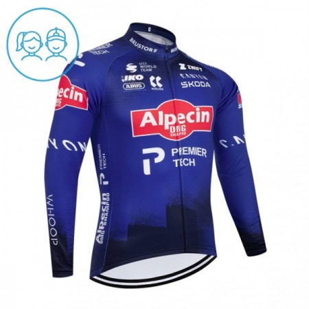 Cykeltrøje Langærmet Børn 2026 Alpecin Premier Tech Blå Cykeltrøje Langærmet Børn 2026 Alpecin Premier Tech Blå