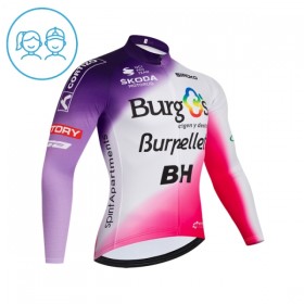 Cykeltrøje Langærmet Børn 2026 Burgos Burpellet BH Rød