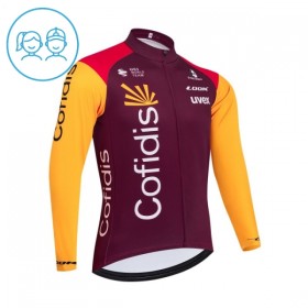 Cykeltrøje Langærmet Børn 2026 Cofidis Rød