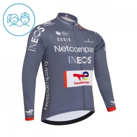 Cykeltrøje Langærmet Børn 2026 Netcompany Ineos Gray 