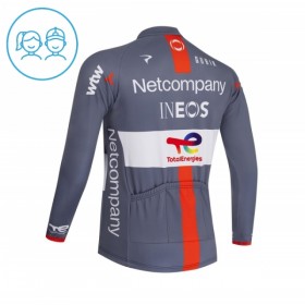 Cykeltrøje Langærmet Børn 2026 Netcompany Ineos Gray 