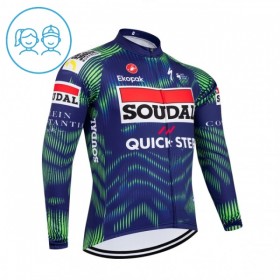 Cykeltrøje Langærmet Børn 2026 Soudal Quick Step Blå