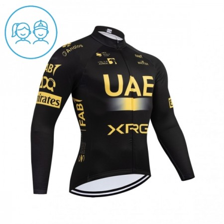 Cykeltrøje Langærmet Børn 2026 UAE Team Emirates XRG Gul Cykeltrøje Langærmet Børn 2026 UAE Team Emirates XRG Gul