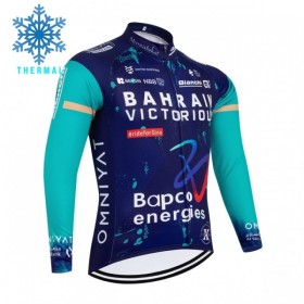 Cykeltrøje Langærmet Vinter 2026 Bahrain Victorious Blå