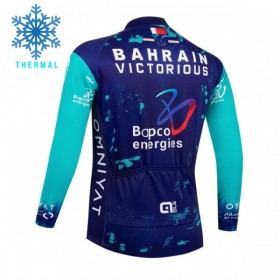 Cykeltrøje Langærmet Vinter 2026 Bahrain Victorious Blå