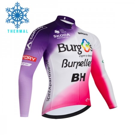 Cykeltrøje Langærmet Vinter 2026 Burgos Burpellet BH Rød Cykeltrøje Langærmet Vinter 2026 Burgos Burpellet BH Rød