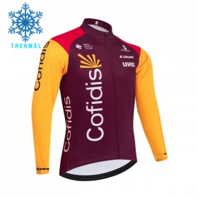 Cykeltrøje Langærmet Vinter 2026 Cofidis Rød