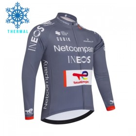 Cykeltrøje Langærmet Vinter 2026 Netcompany Ineos Gray 