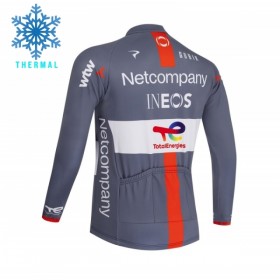 Cykeltrøje Langærmet Vinter 2026 Netcompany Ineos Gray 