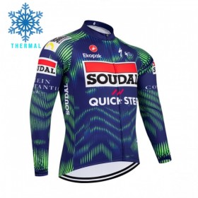 Cykeltrøje Langærmet Vinter 2026 Soudal Quick Step Blå