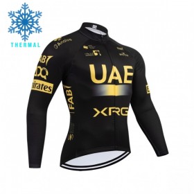 Cykeltrøje Langærmet Vinter 2026 UAE Team Emirates XRG Gul